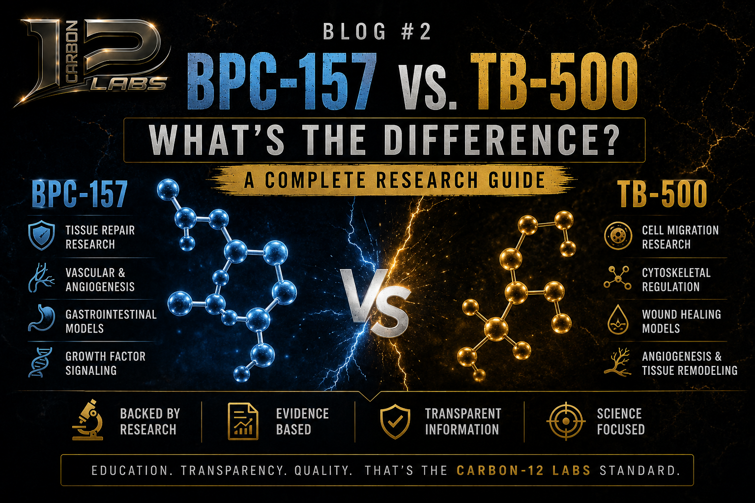 BPC-157 vs. TB-500: What's the Difference? A Complete Research Guide