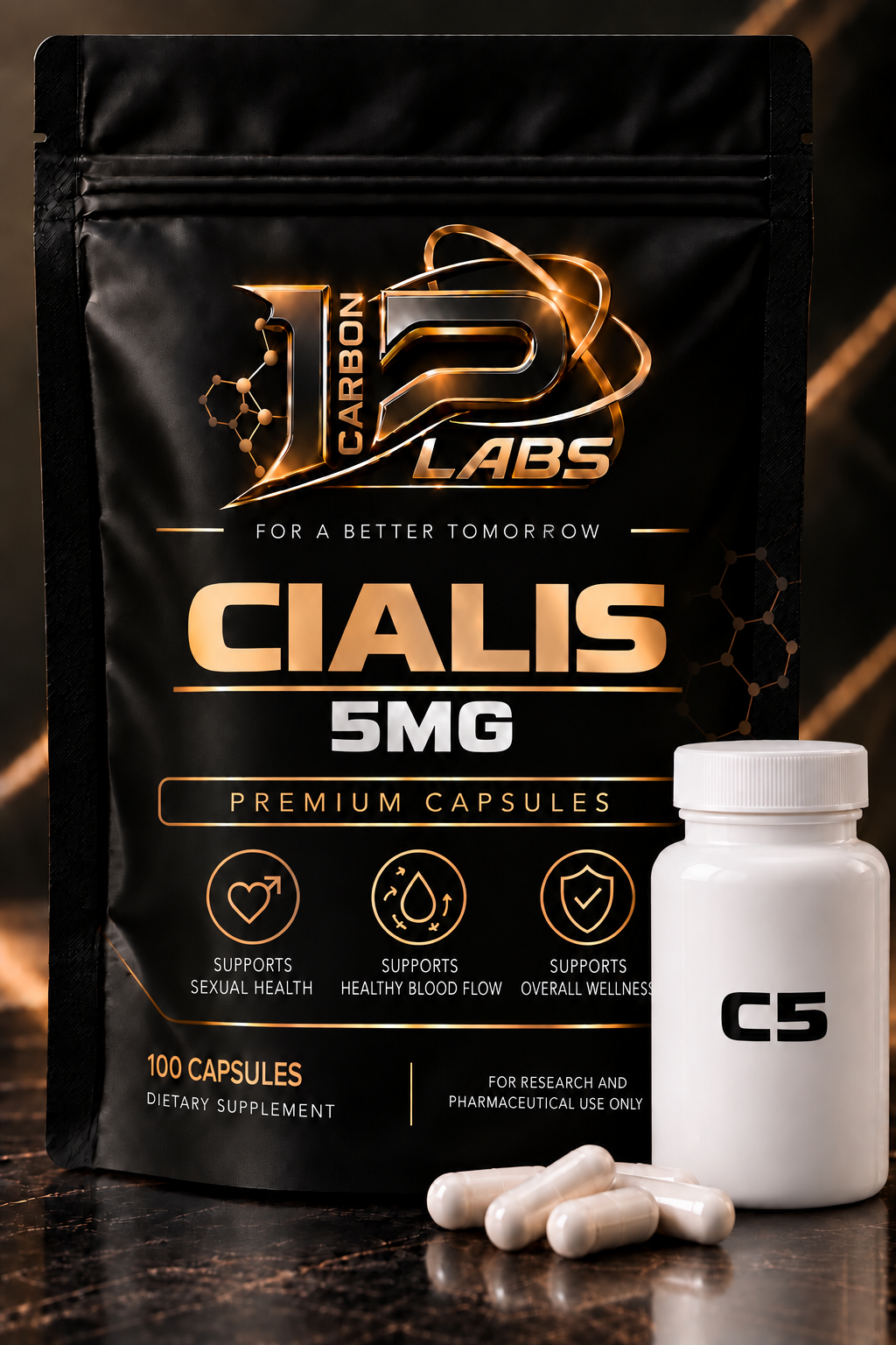 CIALIS 5MG - 100 capsules