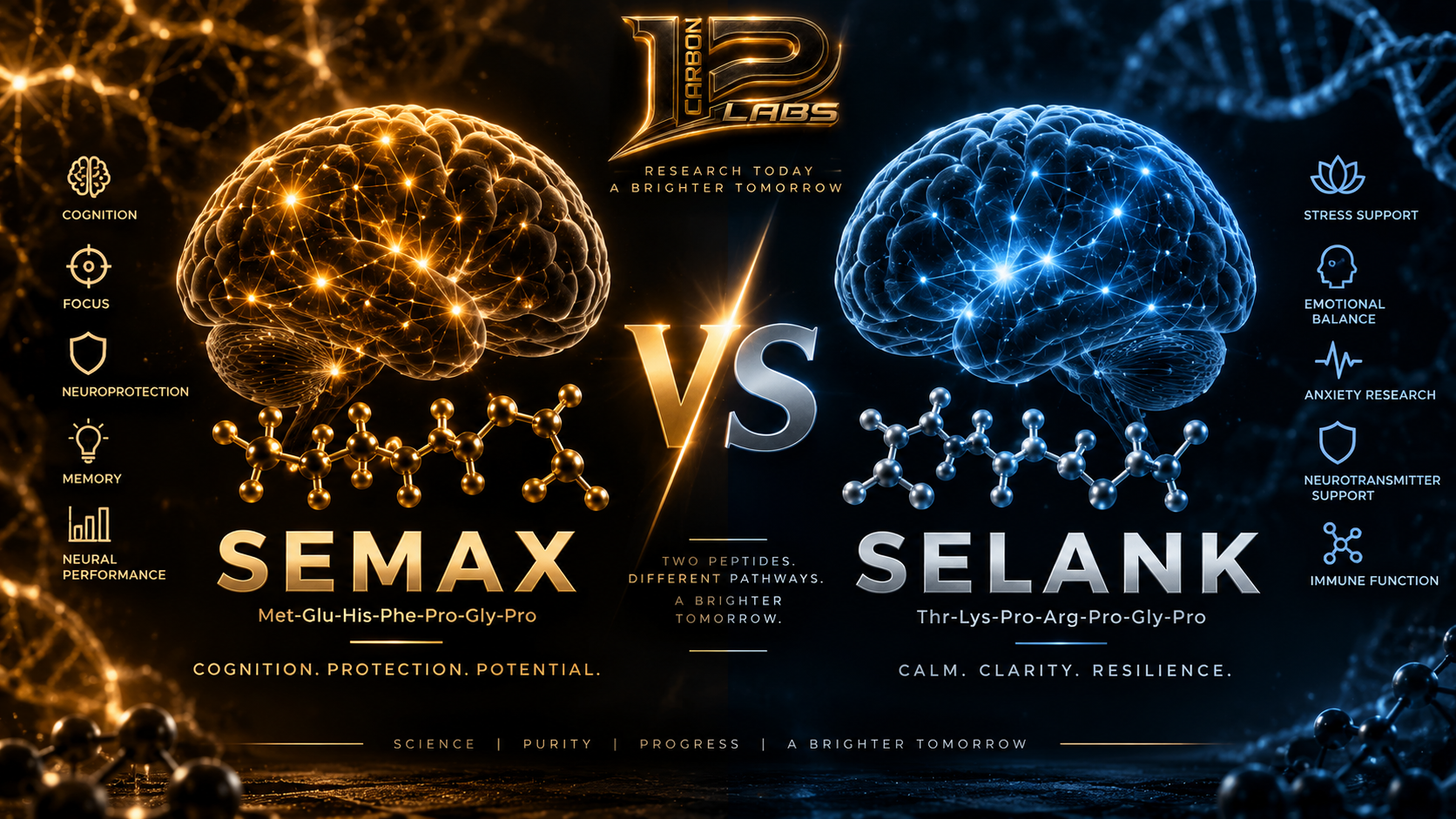 Semax vs. Selank: What’s the Difference? A Complete Peptide Research Guide